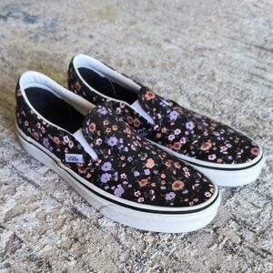 Vans Classic Slip Ons Flowers Women's Size 7